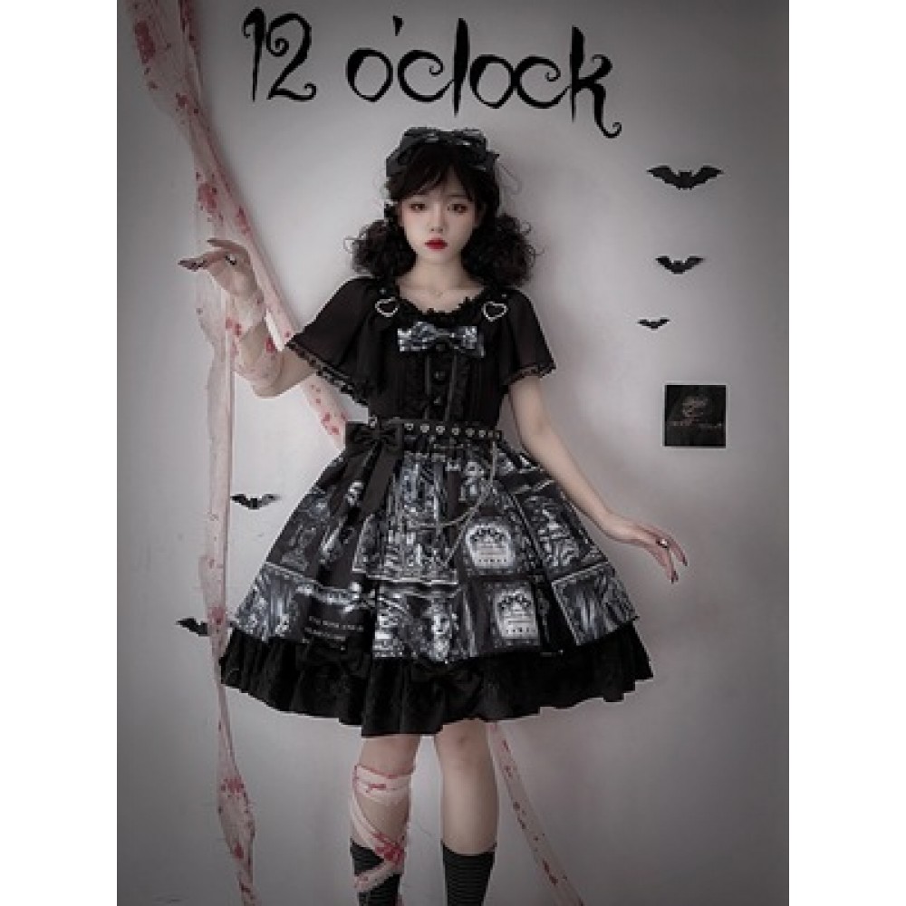 Twelve O'clock Doll Gothic Lolita Dress JSK (WS98)
