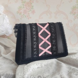 Black & Pink Lolita Handbag (LG155)