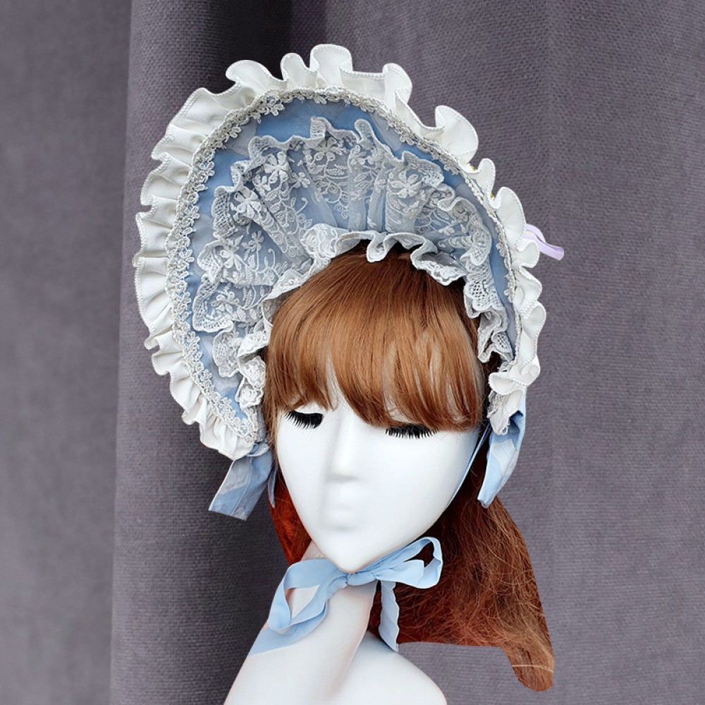 Brocade Garden Tea Party Classic Lolita Bonnet by Lolitimes (LT01)