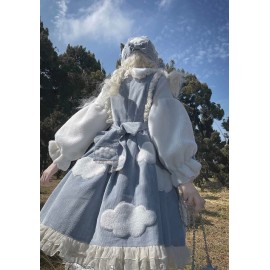 Winter Cloud Turns Sunny Thick Warm Sweet Lolita Dress OP (UN201)