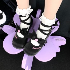 Sanrio Authorised Kuromi Bittersweet Lolita Shoes (UN207)