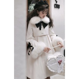 Snow Country Romance Sweet Lolita Winter Coat by B.Dolly (UN236)