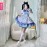 Pastel Purple & Blue Maid Sweet Lolita Dress 4pc Set (UN111)