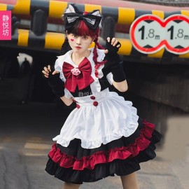 Halloween Black & Red Sweet Lolita 4pc Outfit (UN117)