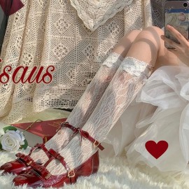 Jacquard love lolita socks (UN129)