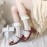 Jacquard love lolita socks (UN133)