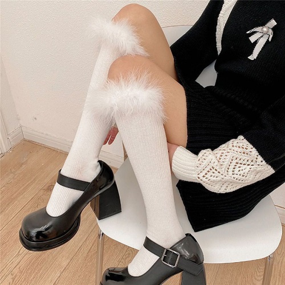  Japanese furry lace lolita socks (UN142)