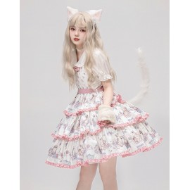 Sweet Kitty Sweet Lolita Dress JSK by Withpuji (WJ106)