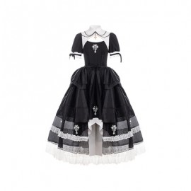 Prayer of the dead Gothic Lolita Style Dress OP by Withpuji (WJ123)