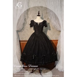 Miss Diana Elegant Rose Embroidered Classic Lolita Dress OP by Alice Girl (AGL84)
