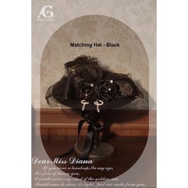 Miss Diana Classic Lolita Hat / Veil / Choker by Alice Girl (AGL84A)