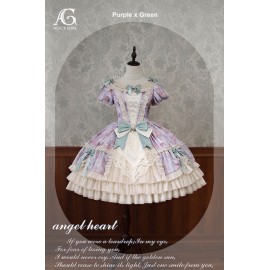 Angel Heart Starry Sky Painting Classic Lolita Dress OP by Alice Girl (AGL86)