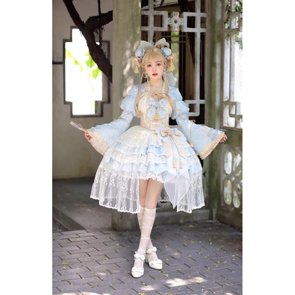 "Mindful of the sea, observing the mountains" Qi Lolita Dress OP by Alice Girl (AGL88)