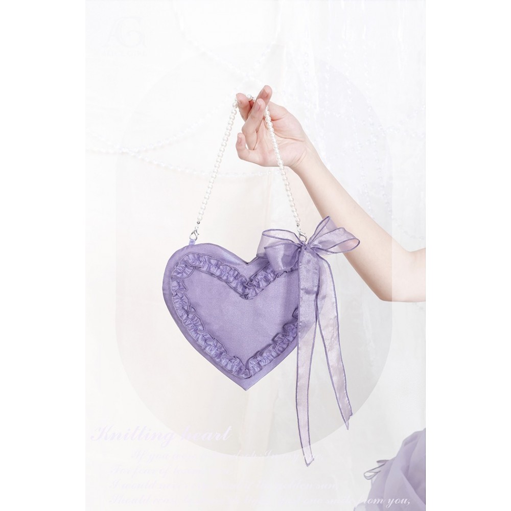 Knitting Heart Classic Lolita Bag by Alice Girl (AGL82B)