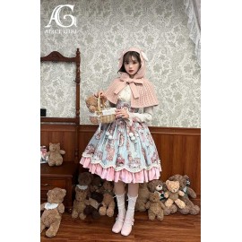 Teddy Bear Wall Sweet Lolita Cape by Alice Girl (AGL96C)