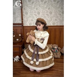 Gingerbread Bear Sweet Lolita Dress JSK by Alice Girl (AGL97)