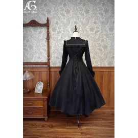 Gothic Lolita Embroidery Long Dress & Cape by Alice Girl (AGL99)