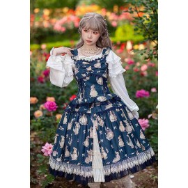 Miss Bunny Dance Classic Lolita Top & Skirt Set by Infanta (IN1015)