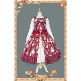 Miss Bunny Dance Classic Lolita Top & Skirt Set by Infanta (IN1015)