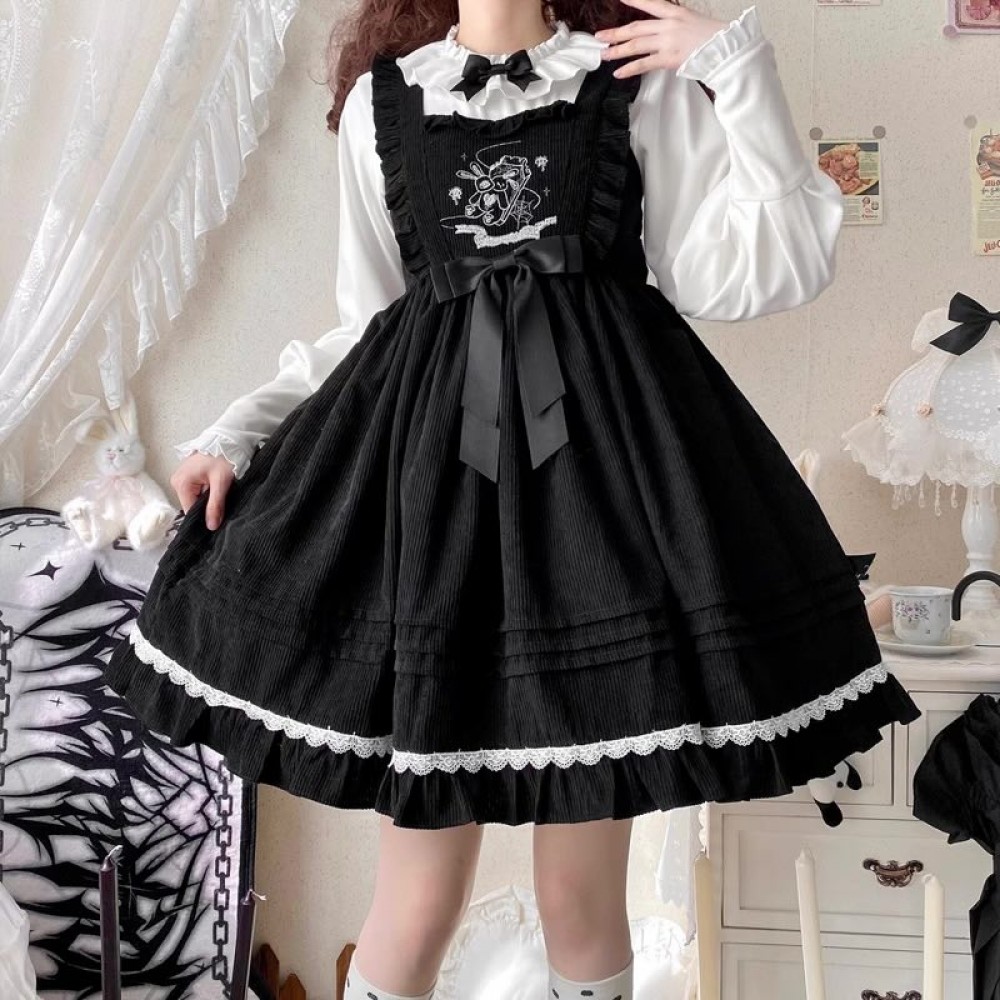 Winter Rabbit Sweet Lolita Dress OP (KMG03)