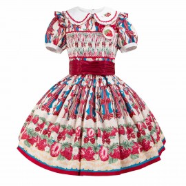 White Chocolate Strawberry Sweet Lolita Dress OP By PennyHouse (PEH01)