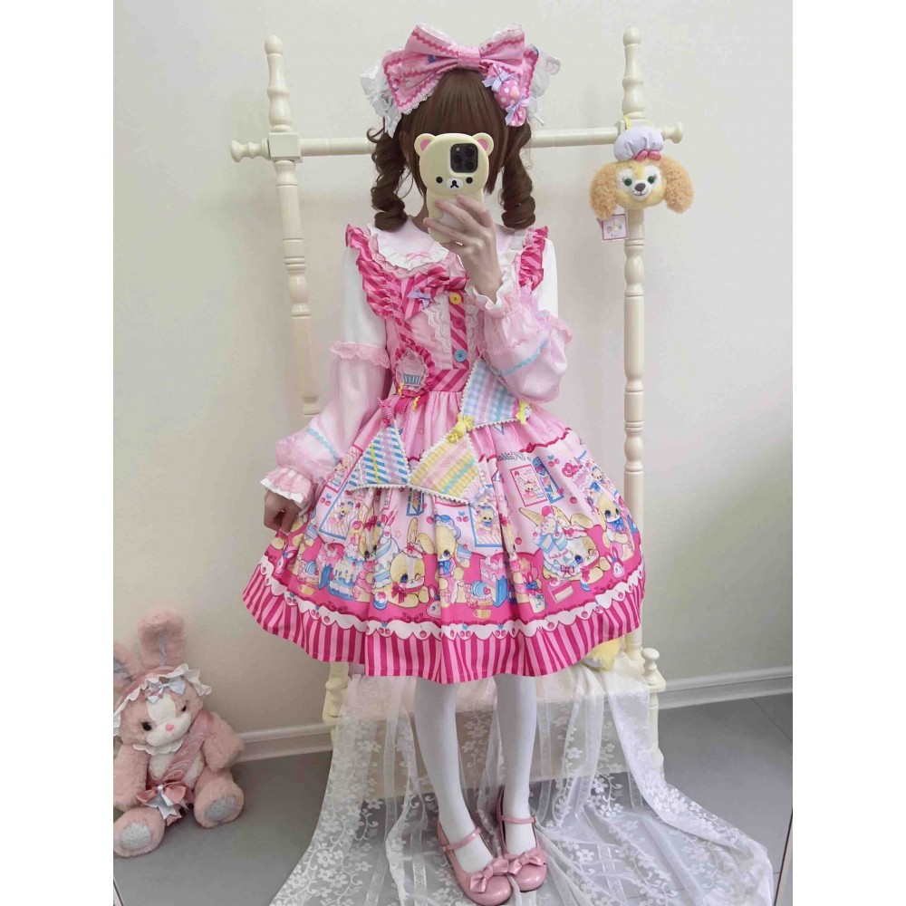 【2024送料無料】【栀】LO630 lolita オリジナル jsk 洋服 ロリータ ワンピース ワンピース
