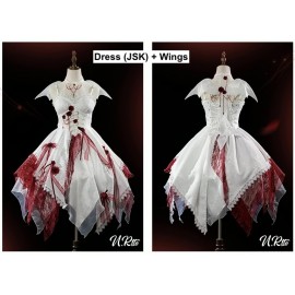 White Gothic Guro Lolita Matching Accessories By Urtto (UT01A)