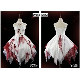 White Gothic Guro Lolita Dress JSK By Urtto (UT01)