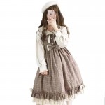 SALE! Plaid Daily Lolita Dress OP - SIZE M (C80)