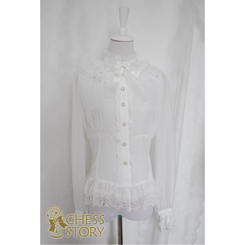 SALE! Chess Story Doll Theater Lolita Blouse - Color White Size M (C83)