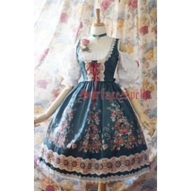 Surface Spell Gothic Alpine rose Lolita Dress JSK