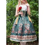 Surface Spell Gothic "Alpine rose" steel boned skirt