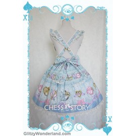 Chess Story Alice's Mad Tea Party suspender skirt