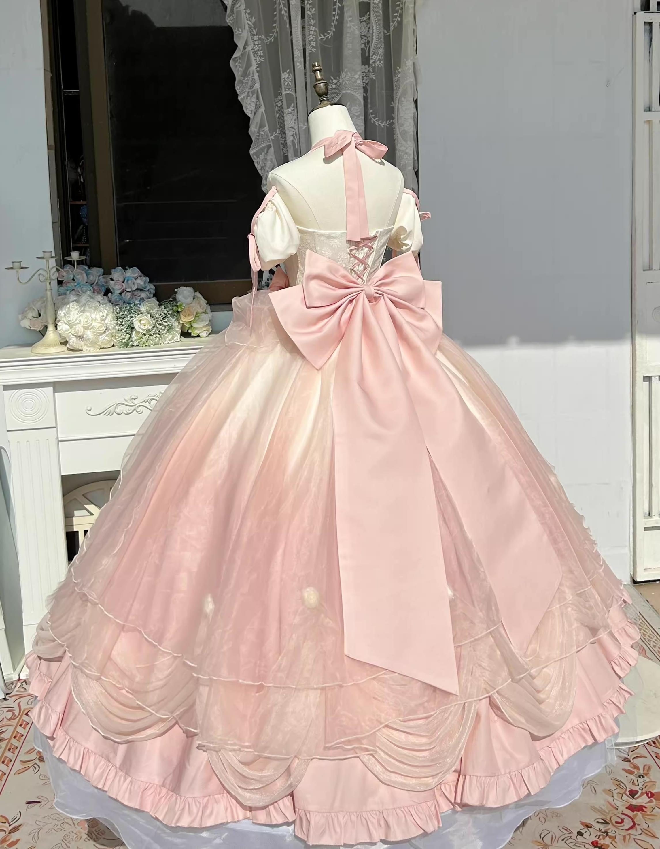 True Love Kiss Gradient Pink Classic Lolita Dress (WL01)