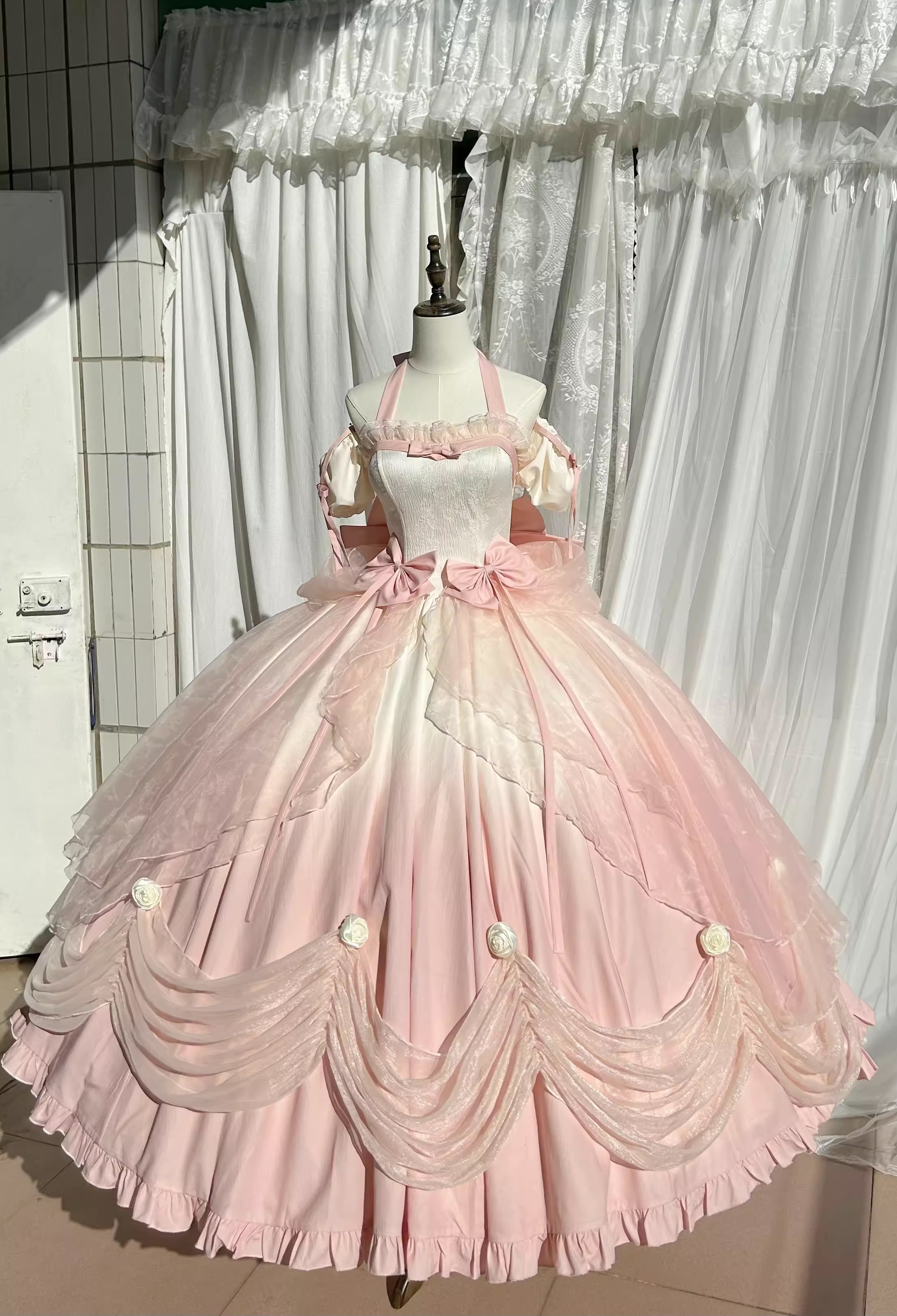 True Love Kiss Gradient Pink Classic Lolita Dress (WL01)