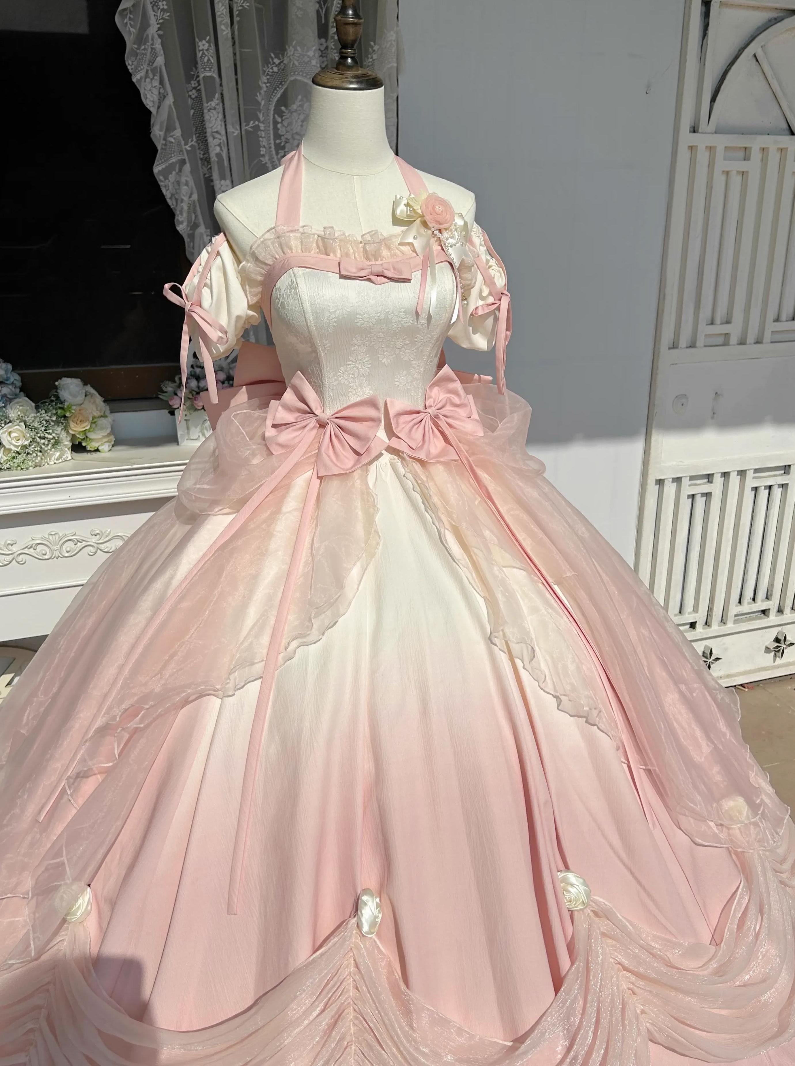 True Love Kiss Gradient Pink Classic Lolita Dress (WL01)